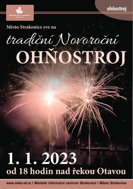 Novoroční ohňostroj 2023